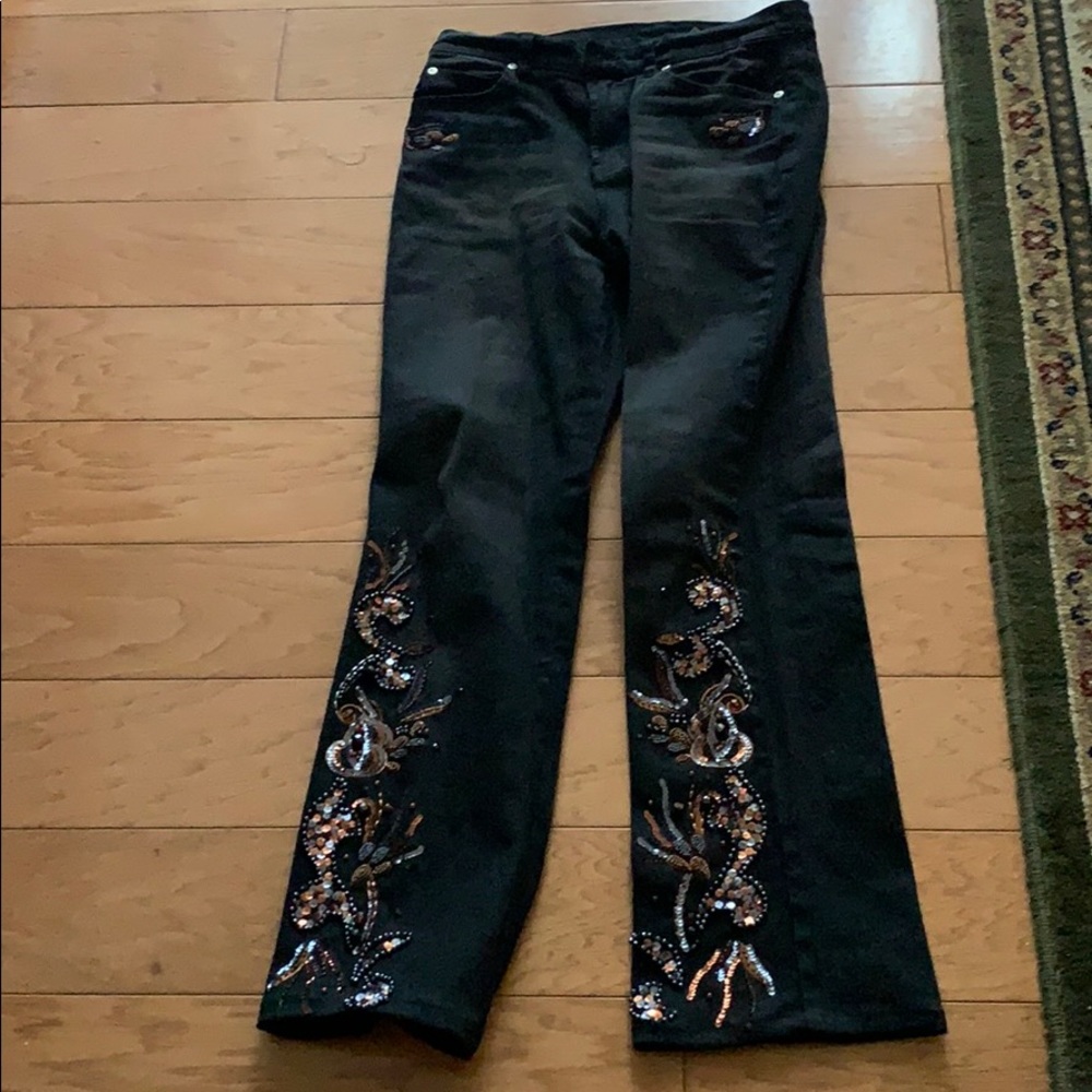 Embellished jeans